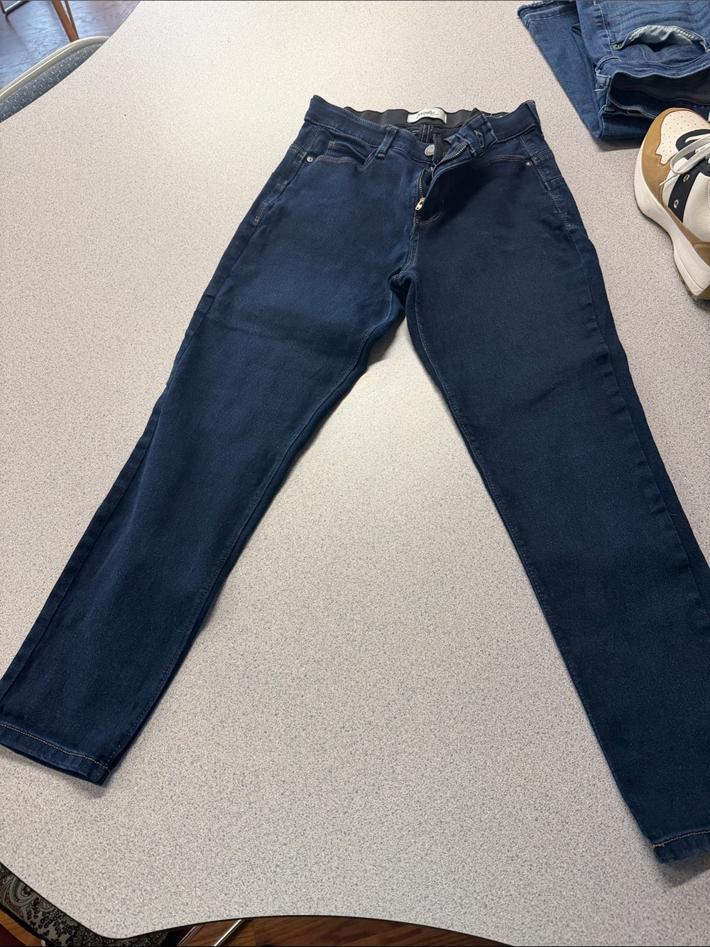 Angels Men's Slim Straight Dark Navy Jeans